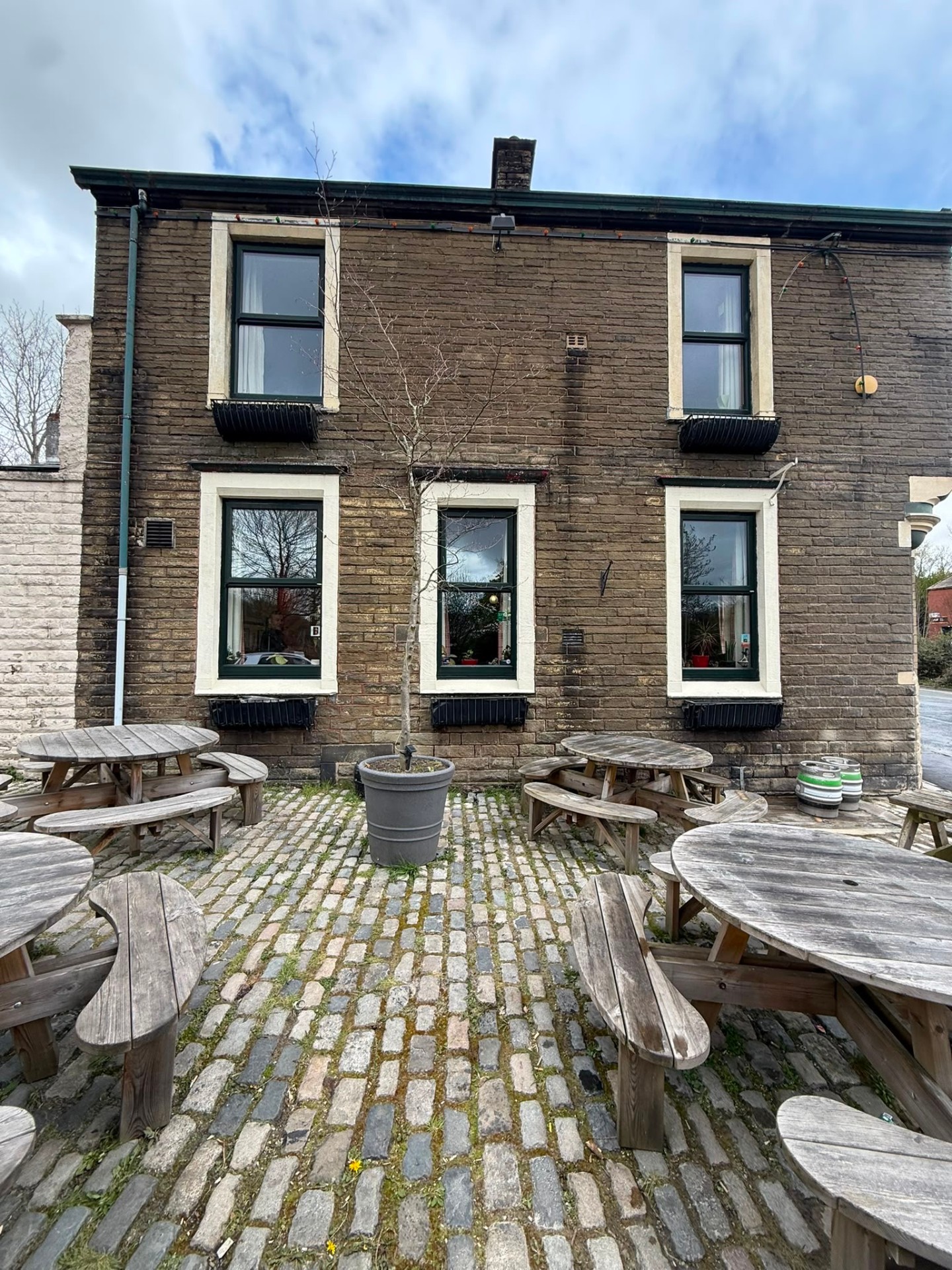 Before — rear beer garden